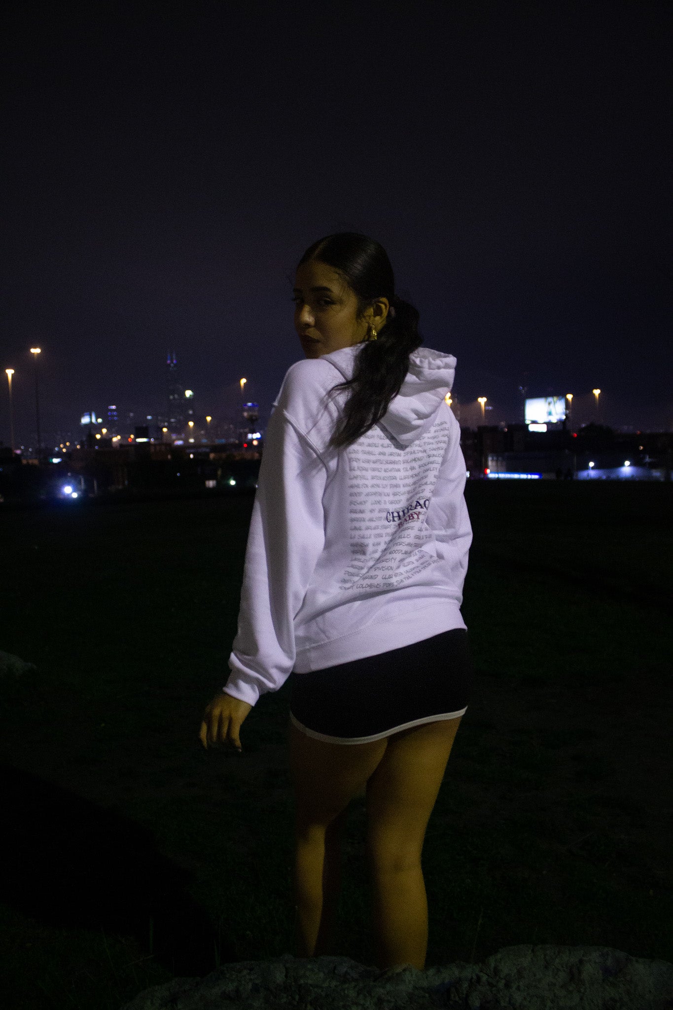 "CHIRAQ BABY" Hoodie (White)