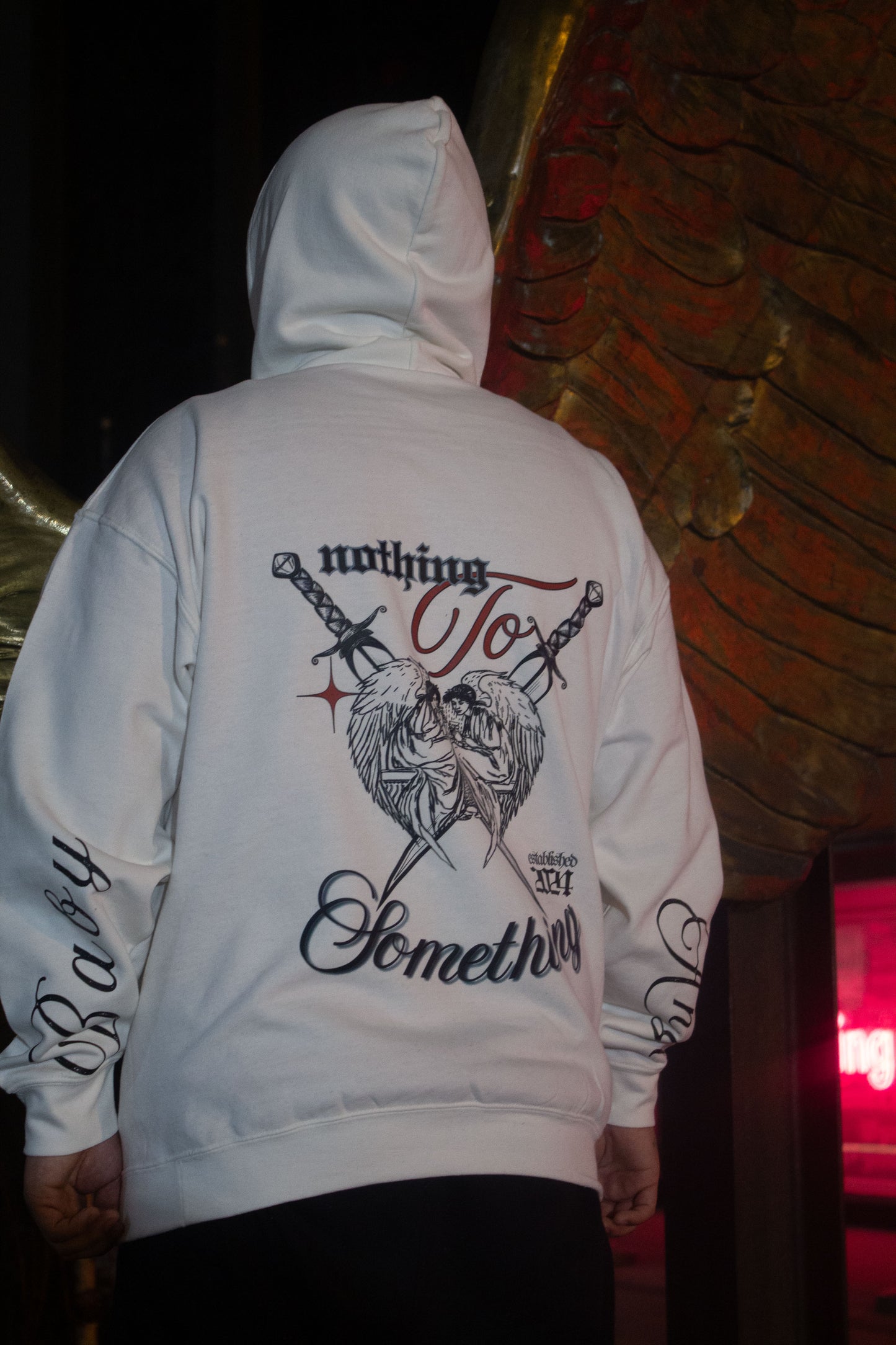 "ANGEL BABY" Hoodie (White)