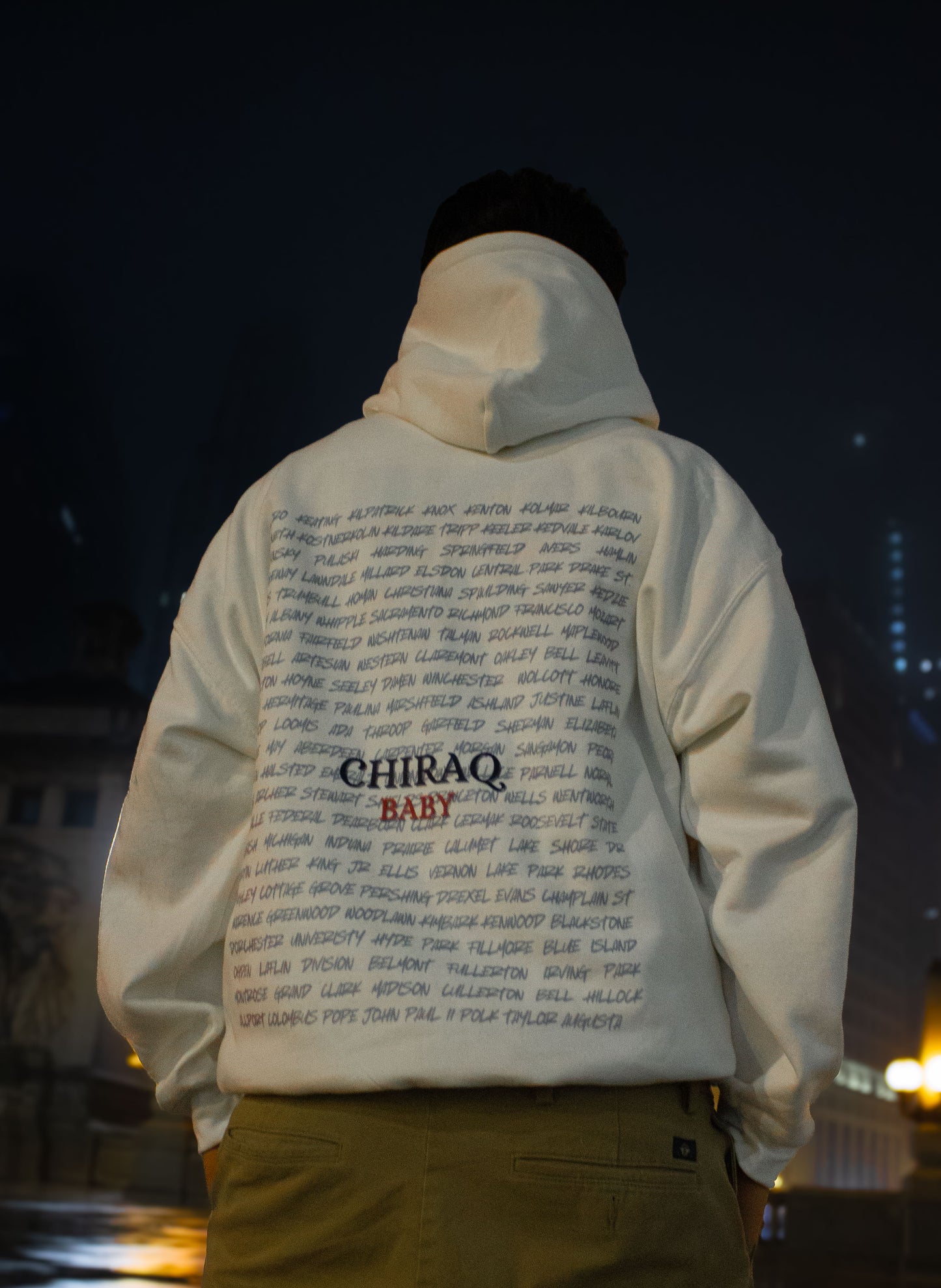 "CHIRAQ BABY" Hoodie (White)