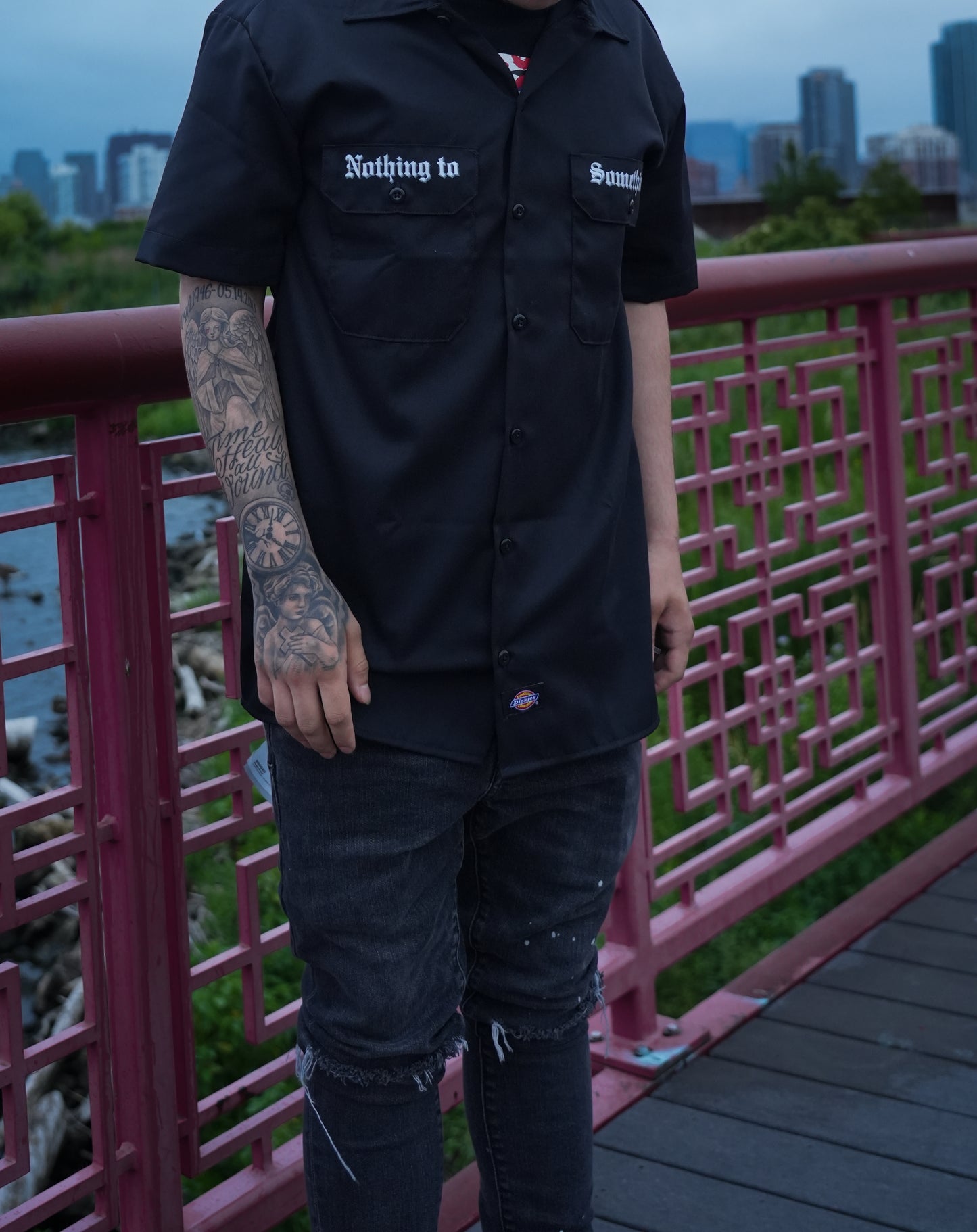 "DE JESUS" Short Sleeve Button Up