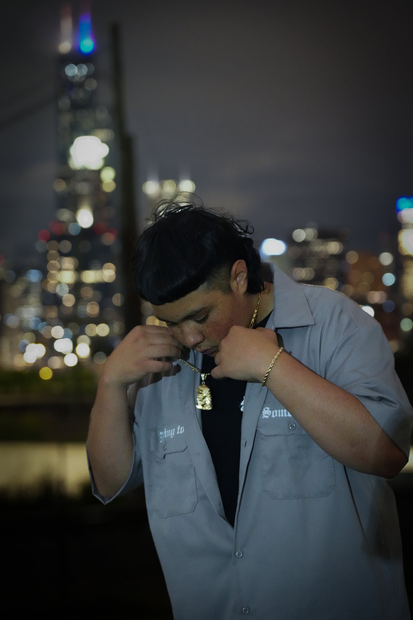 "DE JESUS" Short Sleeve Button Up
