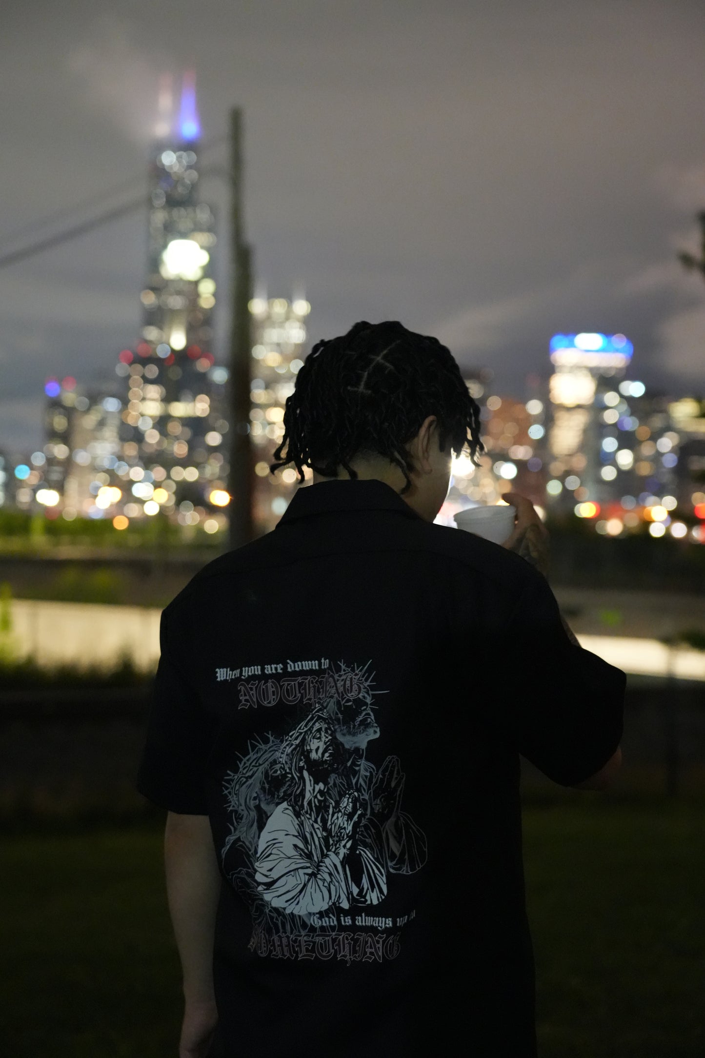 "DE JESUS" Short Sleeve Button Up