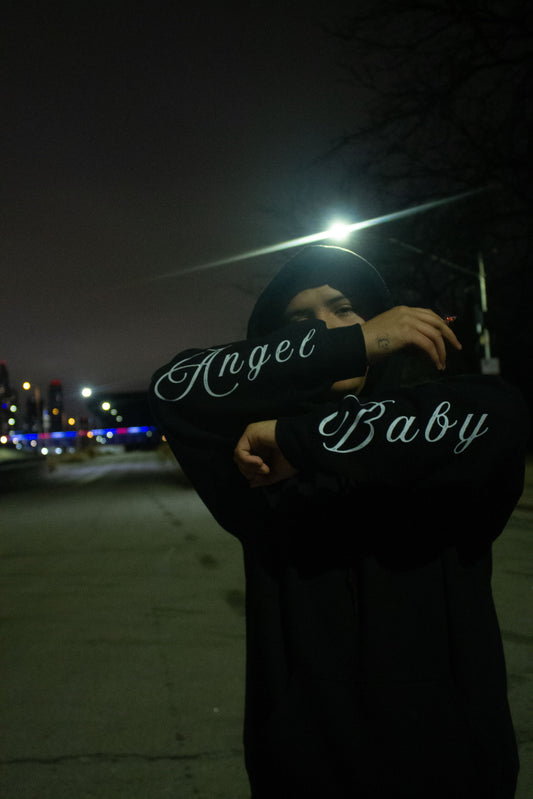 "ANGEL BABY" Hoodie (Black)