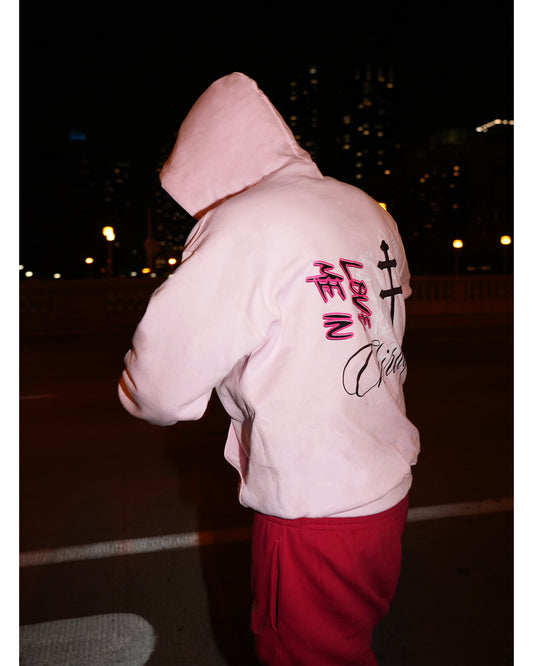 "LOVE ME" Hoodie (Candy Pink)